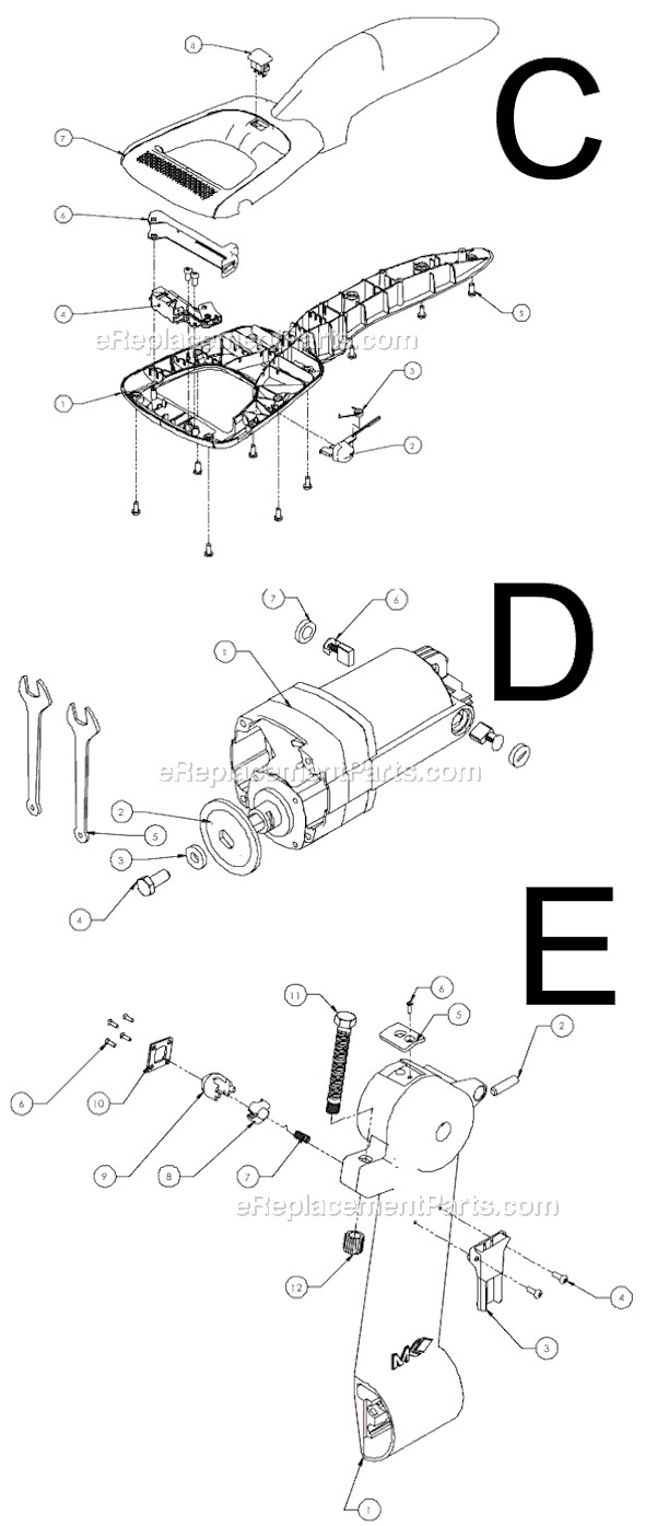 Page C Diagram and Parts List for  MK Diamond